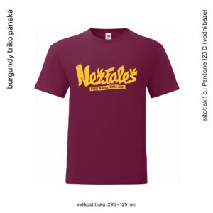Triko "Logo" burgundy pánské