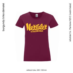Triko "Logo" burgundy dámské